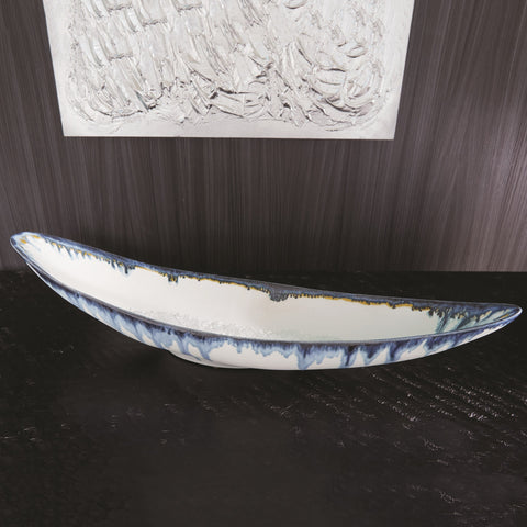 Glass Drip Canoe Centerpiece