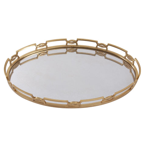 Bright Gold Decorative Tray