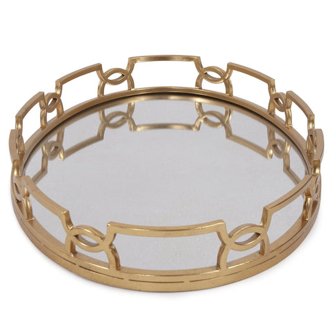 Bright Gold Decorative Tray