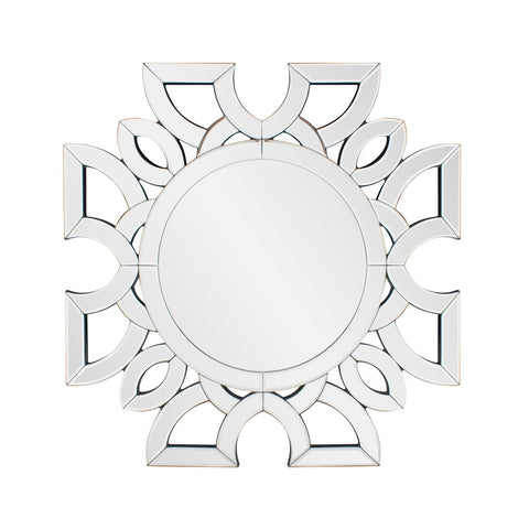 Eduina Symmetrical Cut Pattern Wall Mirror