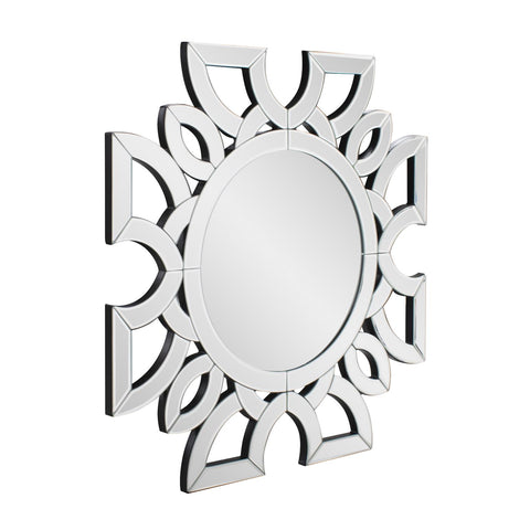 Eduina Symmetrical Cut Pattern Wall Mirror