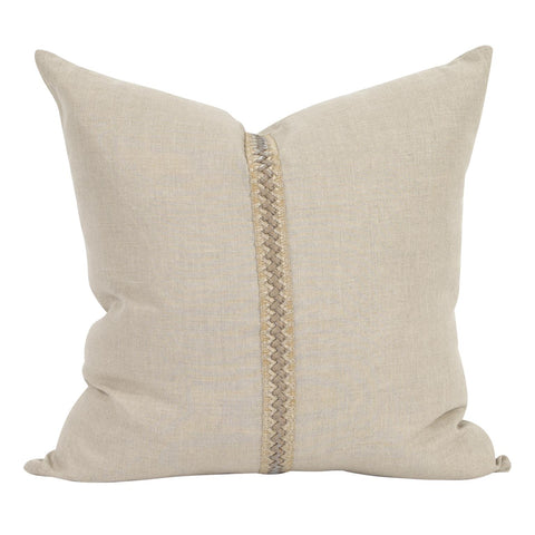 Prairie Cushion 65x65 Linen Deco Trim