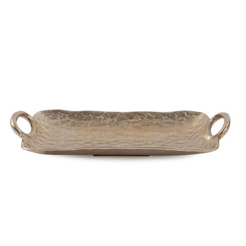 Hammered Organic Gold Tray Small