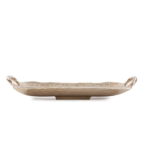 Hammered Organic Gold Tray Small