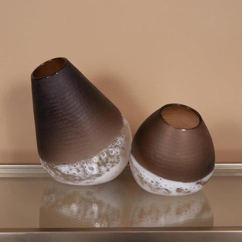 Slanted Earth Vase Small