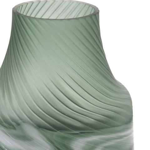 Swirl Vase Small Teal