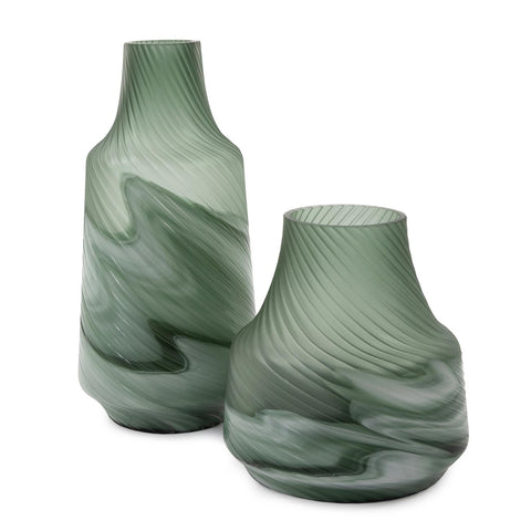 Swirl Vase Small Teal