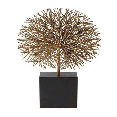 Tumble Weed Sculpture Gold Leaf