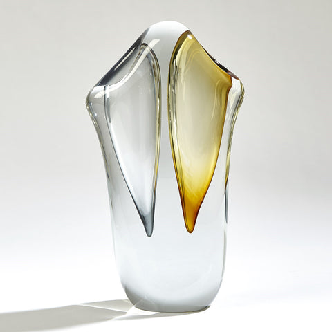 Duet Vase Amber/Grey