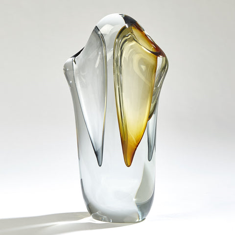 Duet Vase Amber/Grey