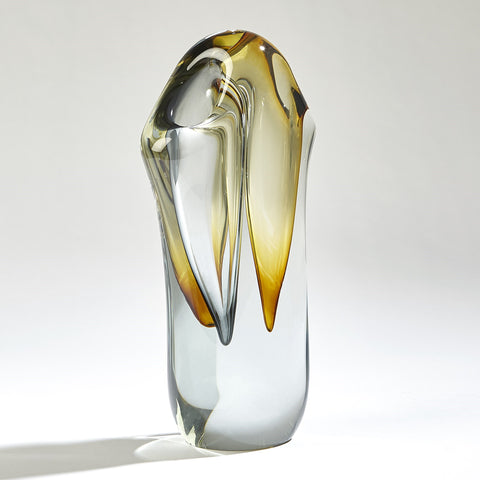 Duet Vase Amber/Grey