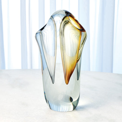 Duet Vase Amber/Grey