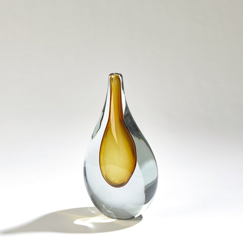 Stretched Vase Amber/Grey