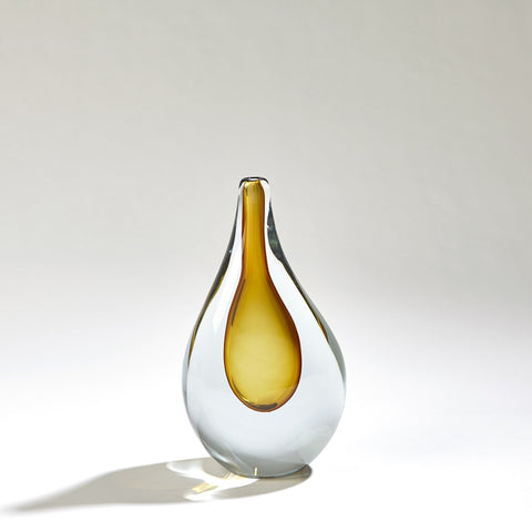 Stretched Vase Amber/Grey