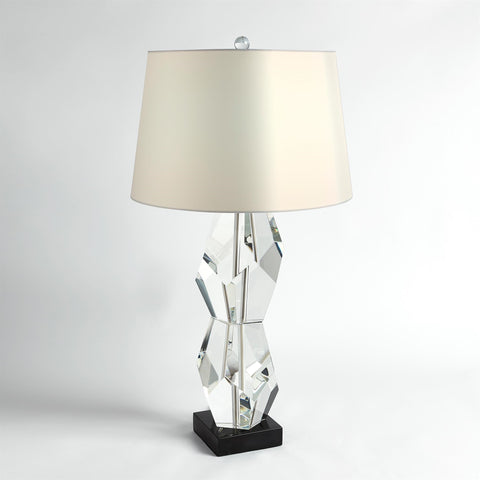 Facet Double Block Table Lamp