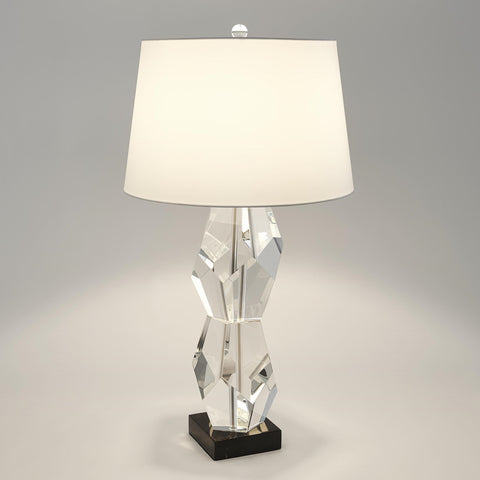 Facet Double Block Table Lamp