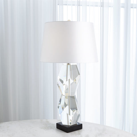 Facet Double Block Table Lamp