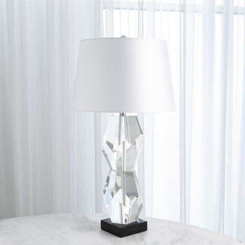 Facet Double Block Table Lamp