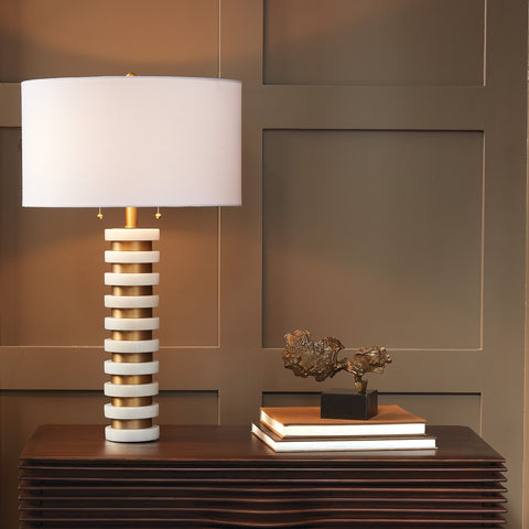 Marble Stack Table Lamp