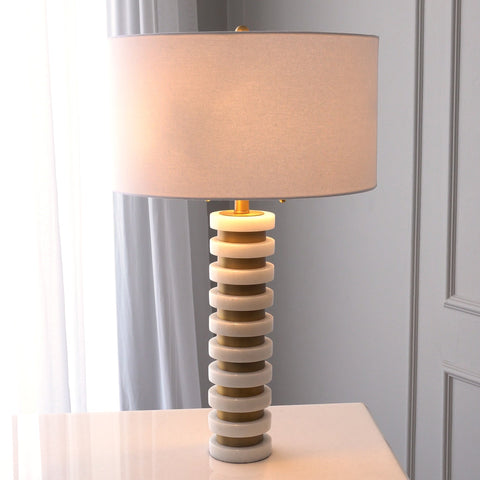 Marble Stack Table Lamp