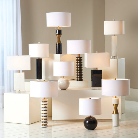 Marble Stack Table Lamp