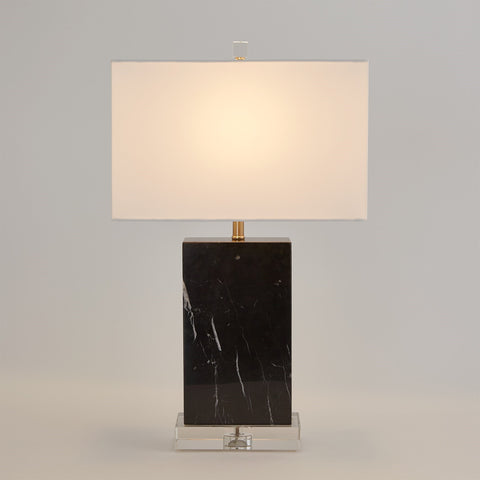 Marble Black Rectangular Table Lamp