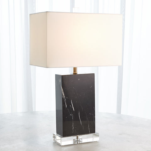 Marble Black Rectangular Table Lamp