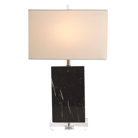 Marble Black Rectangular Table Lamp