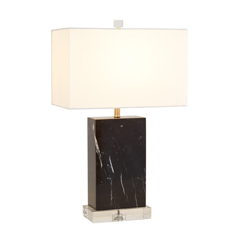 Marble Black Rectangular Table Lamp