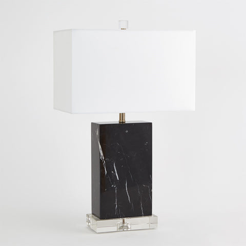 Marble Black Rectangular Table Lamp