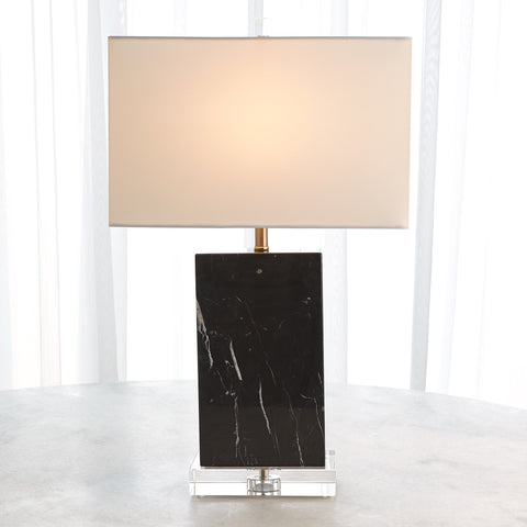 Marble Black Rectangular Table Lamp