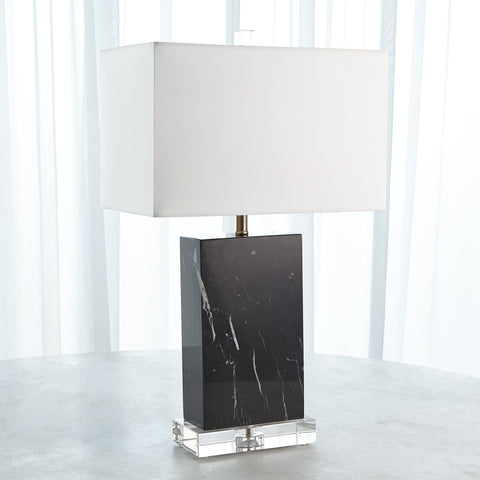 Marble Black Rectangular Table Lamp