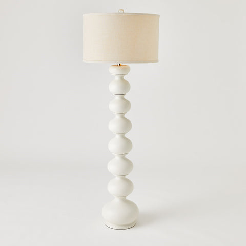 Stacked Bulb Floor Lamp White