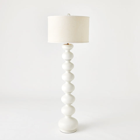 Stacked Bulb Floor Lamp White