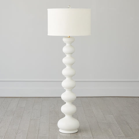 Stacked Bulb Floor Lamp White