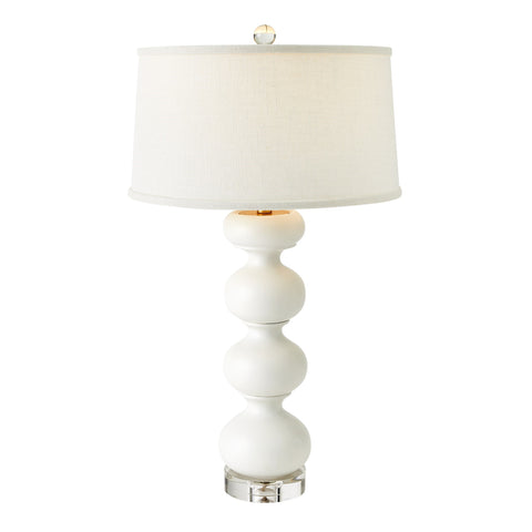 Stacked Bulb Table Lamp White