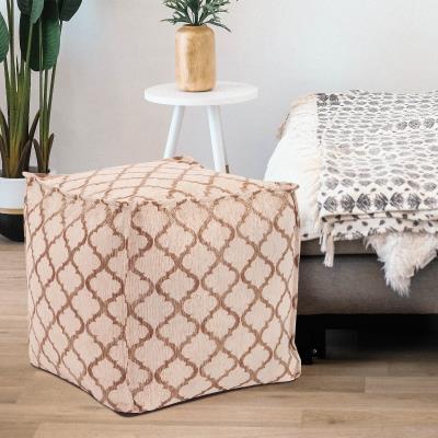 Moroccan Pouf Square Gold