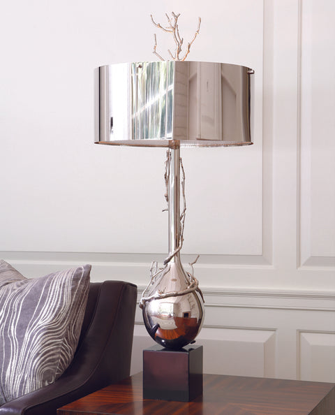 Twig Bulb Table Lamp Gold/Nickel