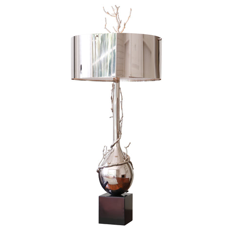 Twig Bulb Table Lamp Gold/Nickel