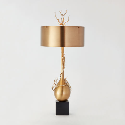 Twig Bulb Table Lamp Gold/Nickel