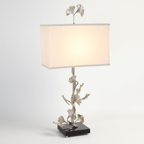 Gingko Table Lamp Nickel