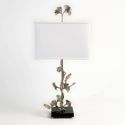 Gingko Table Lamp Nickel