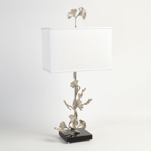 Gingko Table Lamp Nickel