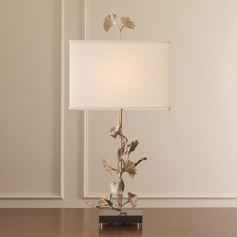 Gingko Table Lamp Nickel