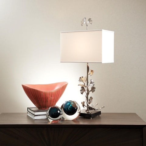 Gingko Table Lamp Nickel