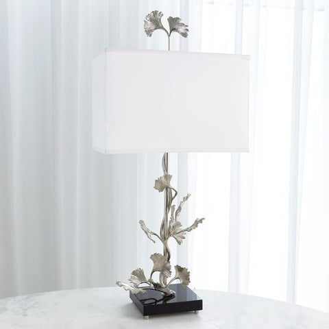 Gingko Table Lamp Nickel