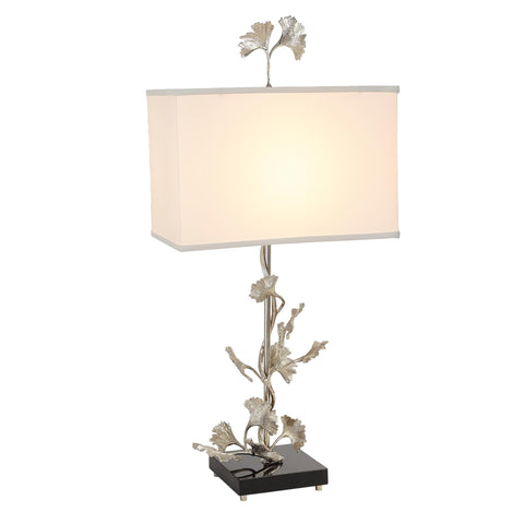 Gingko Table Lamp Nickel