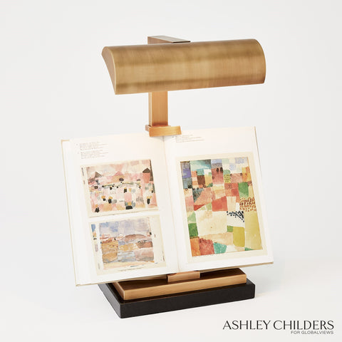 Easel Table Lamp Matte Brass