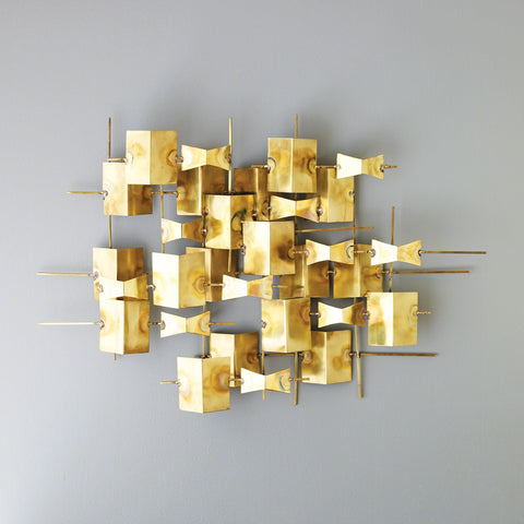 Folded Brass Wall Décor