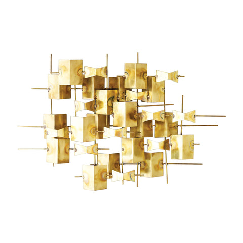 Folded Brass Wall Décor